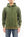 Buzz Rickson's Men's Plain Pullover Hoodie, Medium-Weight Brushed-Back Cotton Hooded Sweatshirt, Tubular Body, Made in Japan (BR68914 149 Olive)