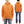 Buzz Rickson's Men's Plain Pullover Hoodie, Medium-Weight Brushed-Back Cotton Hooded Sweatshirt, Tubular Body, Made in Japan (BR68914 159 Orange)
