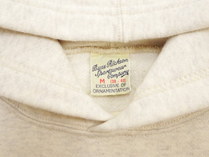 Buzz Rickson's Men's Plain Pullover Hoodie, Medium-Weight Brushed-Back Cotton Hooded Sweatshirt, Tubular Body, Made in Japan (BR68914 131 Oatmeal)