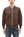 Buzz Rickson Cotton Jersey Zip-Up Top Men's WWII USAAF Type C-2 Style Front Zip Cardigan with Rib Panel BR69444 138 Brown