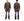 Buzz Rickson Cotton Jersey Zip-Up Top Men's WWII USAAF Type C-2 Style Front Zip Cardigan with Rib Panel BR69444 138 Brown