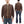 Buzz Rickson Cotton Jersey Zip-Up Top Men's WWII USAAF Type C-2 Style Front Zip Cardigan with Rib Panel BR69444 138 Brown