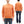 Buzz Rickson Freedom Sleeve Sweatshirt Men's Casual Plain Crewneck Tubular Knit Loop-wheeled Sweatshirt BR69463 159 Faded-Orange