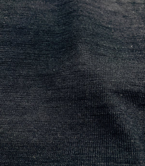 Buzz Rickson Henley T-Shirt Men's Short Sleeve Plain Loopwheeled Slub Yarn Tee BR79192 119 Black