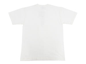 Buzz Rickson Henley T-Shirt Men's Short Sleeve Plain Loopwheeled Slub Yarn Tee BR79192 101 White
