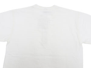 Buzz Rickson Henley T-Shirt Men's Short Sleeve Plain Loopwheeled Slub Yarn Tee BR79192 101 White