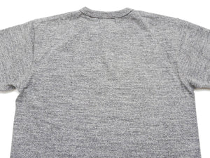 Buzz Rickson T-shirt Men's Brand Logo Graphic Short Sleeve Loopwheeled Heavyweight Slub Tee BR79194 113 Heather-Gray