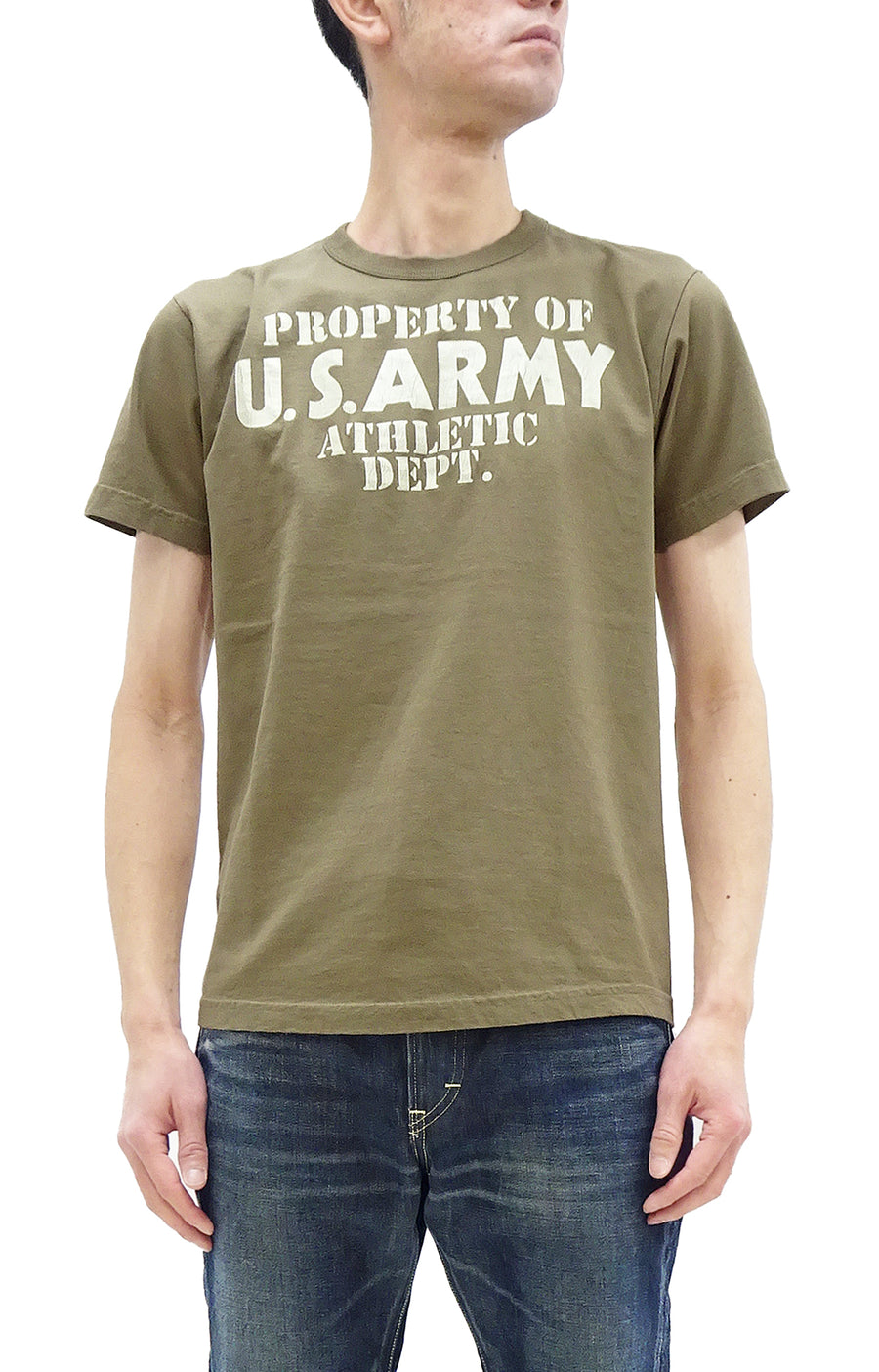 Buzz Rickson T-shirt Men's U.S. Army Athletic Department Military 