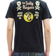 Load image into Gallery viewer, Buzz Rickson Men's Short Sleeve Loopwheeled Graphic Pocket T-Shirt - Jolly Rogers Military-Inspired Print - Made in USA (BR79711 119 Black)
