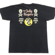 Load image into Gallery viewer, Buzz Rickson Men's Short Sleeve Loopwheeled Graphic Pocket T-Shirt - Jolly Rogers Military-Inspired Print - Made in USA (BR79711 119 Black)
