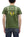 Buzz Rickson Men's Short Sleeve Loopwheeled Graphic Pocket T-Shirt - Jolly Rogers Military-Inspired Print - Made in USA (BR79711 149 Olive)