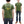 Buzz Rickson Men's Short Sleeve Loopwheeled Graphic Pocket T-Shirt - Jolly Rogers Military-Inspired Print - Made in USA (BR79711 149 Olive)