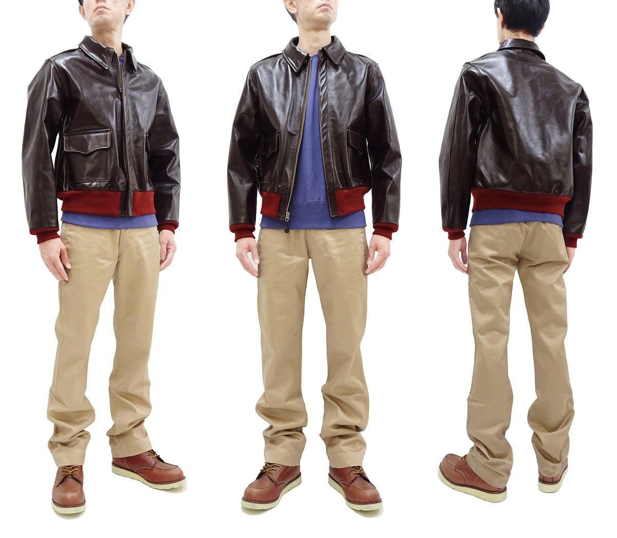 Buzz Rickson A-2 Flight Jacket Men's Reproduction of Aero Leather W535 ...