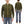 Buzz Rickson's Men's Type C-2 Full-Zip 100% Wool Sweater, U.S. Army Air Corps Reproduction Cardigan with Raglan Sleeves, Made in Japan (BR90259, 01 Olive)