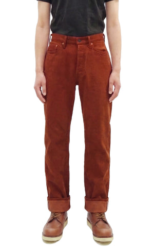 Studio D'Artisan D1913 Men's Amami Dorozome Mud-Dyed Jeans, 15 oz. Japanese Brown Denim Woven on a Vintage Toyoda GL3 Loom, Regular Straight Fit, Button Fly (SDA D1913 Brown)
