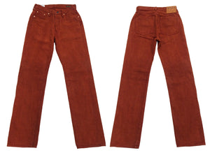 Studio D'Artisan D1913 Men's Amami Dorozome Mud-Dyed Jeans, 15 oz. Japanese Brown Denim Woven on a Vintage Toyoda GL3 Loom, Regular Straight Fit, Button Fly (SDA D1913 Brown)