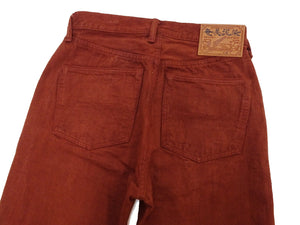 Studio D'Artisan D1913 Men's Amami Dorozome Mud-Dyed Jeans, 15 oz. Japanese Brown Denim Woven on a Vintage Toyoda GL3 Loom, Regular Straight Fit, Button Fly (SDA D1913 Brown)