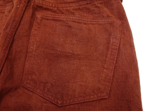 Studio D'Artisan D1913 Men's Amami Dorozome Mud-Dyed Jeans, 15 oz. Japanese Brown Denim Woven on a Vintage Toyoda GL3 Loom, Regular Straight Fit, Button Fly (SDA D1913 Brown)