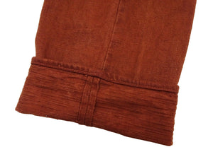 Studio D'Artisan D1913 Men's Amami Dorozome Mud-Dyed Jeans, 15 oz. Japanese Brown Denim Woven on a Vintage Toyoda GL3 Loom, Regular Straight Fit, Button Fly (SDA D1913 Brown)