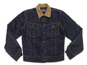 Studio D'Artisan Men's Blanket-Lined Denim Western Jacket - 14oz Left-Hand Twill, Inspired by Lee 101 Storm Rider, Modern Slim Fit, Made in Japan (SDA D4187)