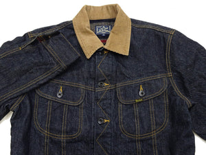 Studio D'Artisan Men's Blanket-Lined Denim Western Jacket - 14oz Left-Hand Twill, Inspired by Lee 101 Storm Rider, Modern Slim Fit, Made in Japan (SDA D4187)