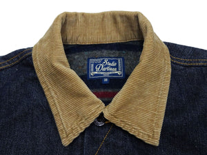 Studio D'Artisan Men's Blanket-Lined Denim Western Jacket - 14oz Left-Hand Twill, Inspired by Lee 101 Storm Rider, Modern Slim Fit, Made in Japan (SDA D4187)
