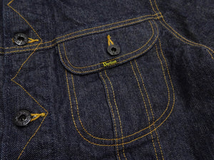 Studio D'Artisan Men's Blanket-Lined Denim Western Jacket - 14oz Left-Hand Twill, Inspired by Lee 101 Storm Rider, Modern Slim Fit, Made in Japan (SDA D4187)