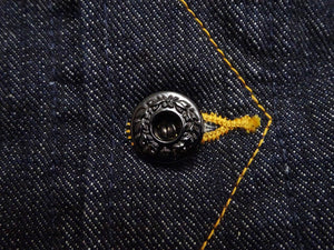 Studio D'Artisan Men's Blanket-Lined Denim Western Jacket - 14oz Left-Hand Twill, Inspired by Lee 101 Storm Rider, Modern Slim Fit, Made in Japan (SDA D4187)