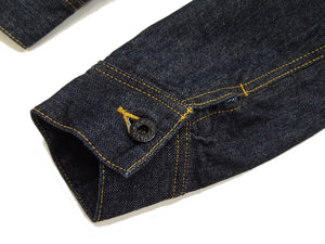 Studio D'Artisan Men's Blanket-Lined Denim Western Jacket - 14oz Left-Hand Twill, Inspired by Lee 101 Storm Rider, Modern Slim Fit, Made in Japan (SDA D4187)