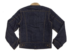 Studio D'Artisan Men's Blanket-Lined Denim Western Jacket - 14oz Left-Hand Twill, Inspired by Lee 101 Storm Rider, Modern Slim Fit, Made in Japan (SDA D4187)