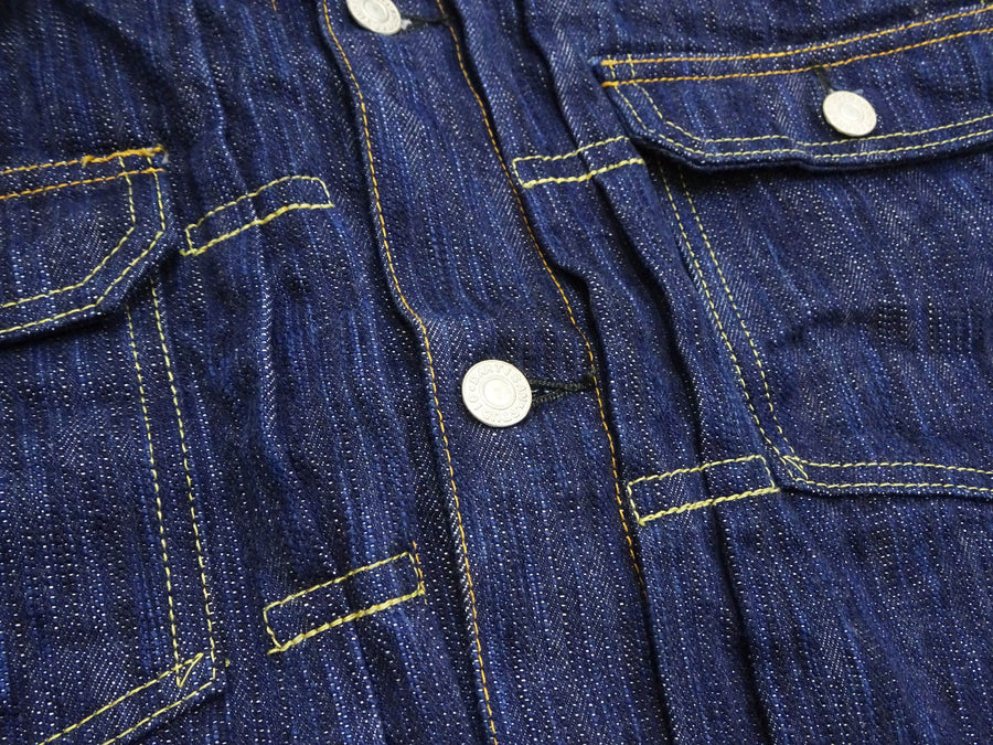 Studio D'artisan Denim Jacket Men's Type 2 Japanese Natural Indigo Dyed Jean Jacket D4563 One-Wash