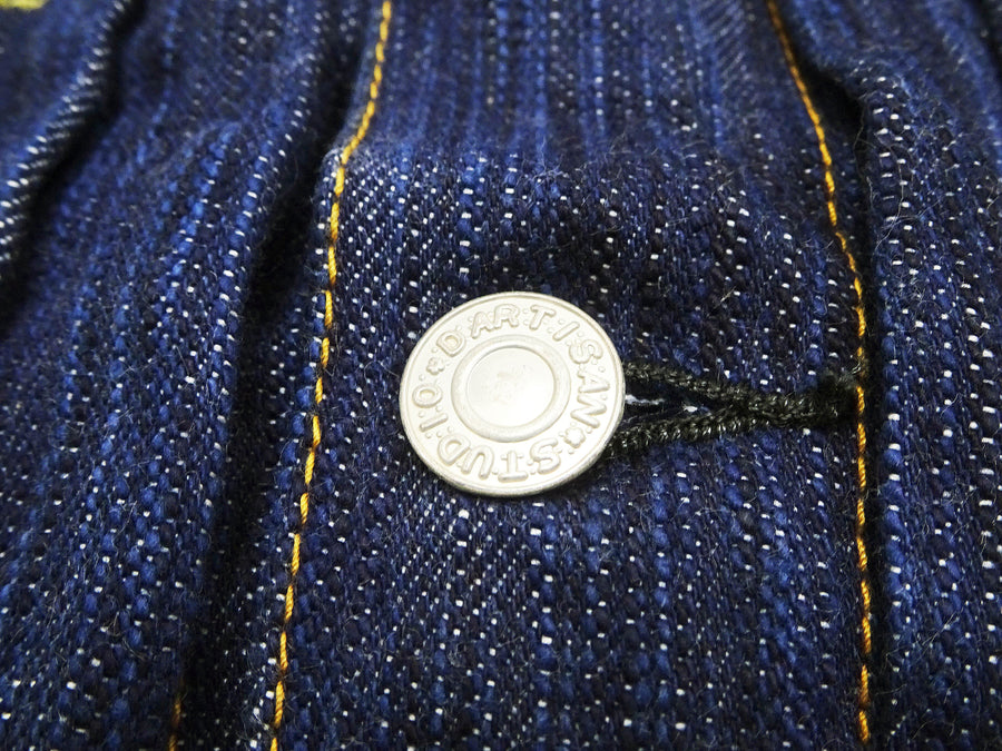 Studio D'artisan Denim Jacket Men's Type 2 Japanese Natural Indigo Dyed Jean Jacket D4563 One-Wash