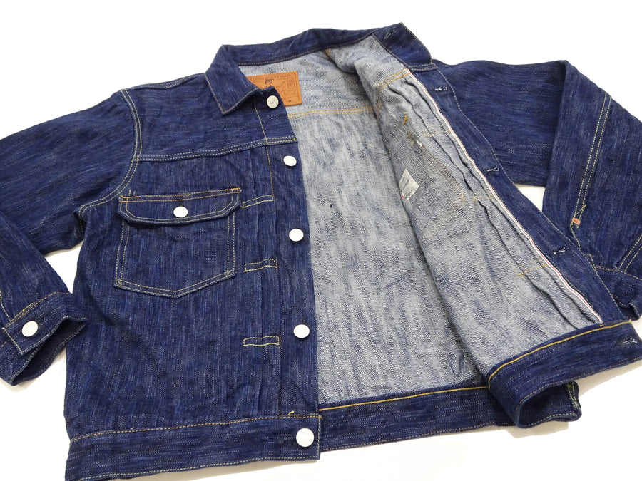 Studio D'artisan Denim Jacket Men's Type 2 Japanese Natural Indigo Dyed Jean Jacket D4563 One-Wash