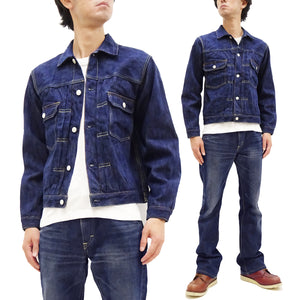 Studio D'artisan Denim Jacket Men's Type 2 Japanese Natural Indigo Dyed Jean Jacket D4563 One-Wash
