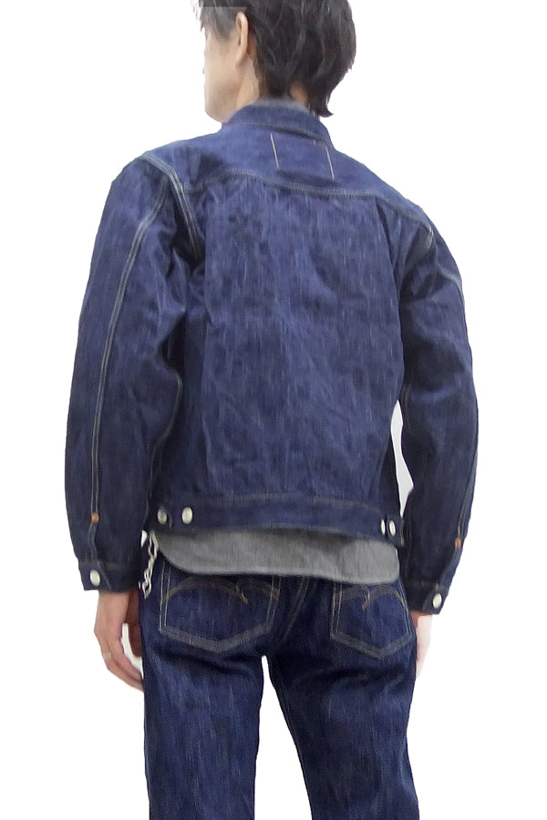 Studio D'artisan Denim Jacket Men's Type 2 Japanese Natural Indigo Dyed Jean Jacket D4563 One-Wash