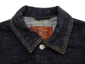 Studio D'Artisan Men's 15oz Selvedge Denim Chore Coat Jacket - Made in Japan, Regular Fit, Toyoda GL3 Loom-Woven (SDA D4620, One-Wash)