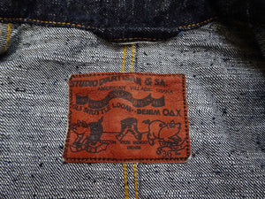 Studio D'Artisan Men's 15oz Selvedge Denim Chore Coat Jacket - Made in Japan, Regular Fit, Toyoda GL3 Loom-Woven (SDA D4620, One-Wash)