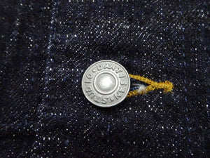 Studio D'Artisan Men's 15oz Selvedge Denim Chore Coat Jacket - Made in Japan, Regular Fit, Toyoda GL3 Loom-Woven (SDA D4620, One-Wash)