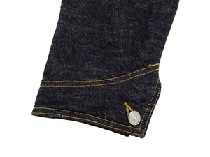 Studio D'Artisan Men's 15oz Selvedge Denim Chore Coat Jacket - Made in Japan, Regular Fit, Toyoda GL3 Loom-Woven (SDA D4620, One-Wash)