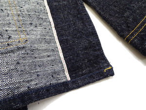 Studio D'Artisan Men's 15oz Selvedge Denim Chore Coat Jacket - Made in Japan, Regular Fit, Toyoda GL3 Loom-Woven (SDA D4620, One-Wash)