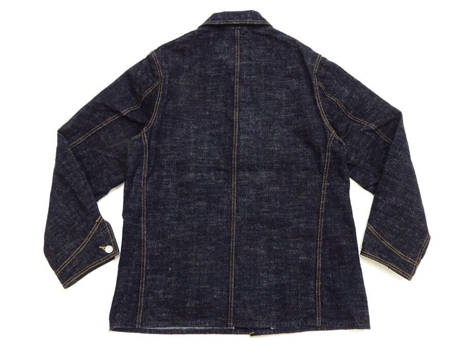 Studio D'Artisan Men's 15oz Selvedge Denim Chore Coat Jacket