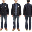 Load image into Gallery viewer, Studio D'Artisan Men's 15oz Selvedge Denim Chore Coat Jacket - Made in Japan, Regular Fit, Toyoda GL3 Loom-Woven (SDA D4620, One-Wash)
