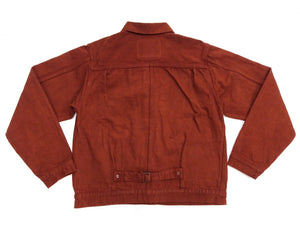 Studio D'Artisan Men's Amami Dorozome Mud-Dyed Denim Jacket, 15 oz. Brown Denim Woven on a Vintage Toyoda GL-3 Loom, Made in Japan (SDA D4631, Brown)