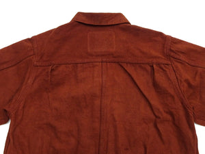Studio D'Artisan Men's Amami Dorozome Mud-Dyed Denim Jacket, 15 oz. Brown Denim Woven on a Vintage Toyoda GL-3 Loom, Made in Japan (SDA D4631, Brown)