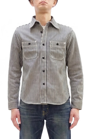 Studio D'artisan Men's 14 oz. Heavyweight Hickory Stripe Long