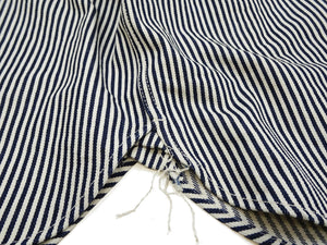 Studio D'artisan Men's 14 oz. Heavyweight Hickory Stripe Long Sleeve Work Shirt, 100% Cotton, Made in Japan (SDA D5335H)