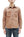 Studio D'artisan Men's 13 oz Kakishibu Persimmon-Dyed Denim Work Shirt, Made in Japan Heavyweight Long Sleeve Earth-Tone shirt (SDA D5732 Reddish-Brown)