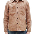 Load image into Gallery viewer, Studio D'artisan Men's 13 oz Kakishibu Persimmon-Dyed Denim Work Shirt, Made in Japan Heavyweight Long Sleeve Earth-Tone shirt (SDA D5732 Reddish-Brown)
