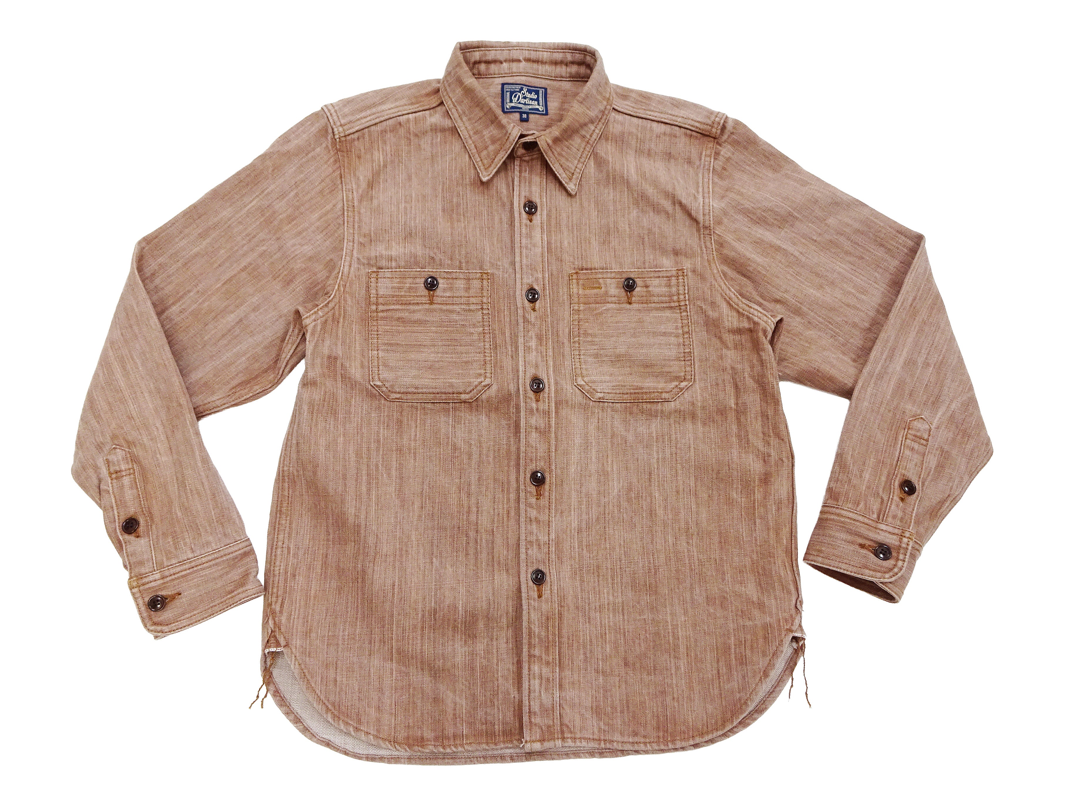 persimmon dress shirt Rhythm Adia Paisley Men Shirt in Orange