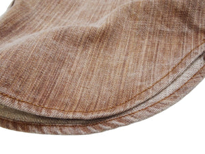 Studio D'artisan Men's 13 oz Kakishibu Persimmon-Dyed Denim Work Shirt, Made in Japan Heavyweight Long Sleeve Earth-Tone shirt (SDA D5732 Reddish-Brown)